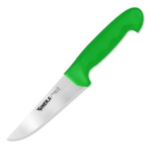 Sinerji Fingerprint No 1 Plastik Saplı Kasap Bıçağı, 14.5 cm, Yeşil