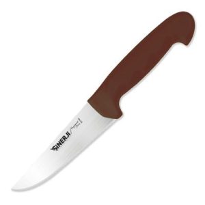 Sinerji Fingerprint No 2 Plastik Saplı Kasap Bıçağı, 16.5 cm, Kahverengi