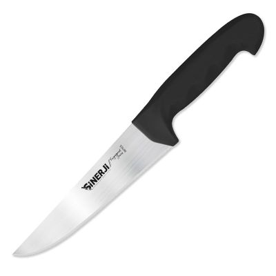 Sinerji Fingerprint No 3 Plastik Saplı Kasap Bıçağı, 18.5 cm, Siyah