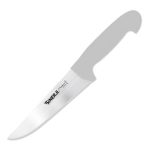 Sinerji Fingerprint No 4 Plastik Saplı Kasap Bıçağı, 21 cm, Beyaz