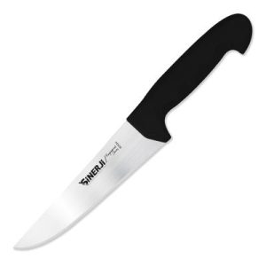 Sinerji Fingerprint No 4 Plastik Saplı Kasap Bıçağı, 21 cm, Siyah