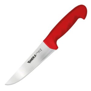 Sinerji Fingerprint No 5 Plastik Saplı Kasap Bıçağı, 25 cm, Kırmızı