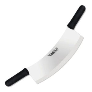 Sinerji Plastik Saplı Paslanmaz Çift Saplı Zırh, 25 cm, Siyah