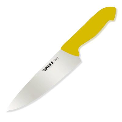 Sinerji Protrend No 1 Plastik Saplı Şef Bıçağı, 18 cm, Sarı