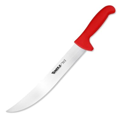 Sinerji Protrend No 4 Plastik Saplı Kıvrık Et Doğrama Bıçağı, 32 cm, Kırmızı