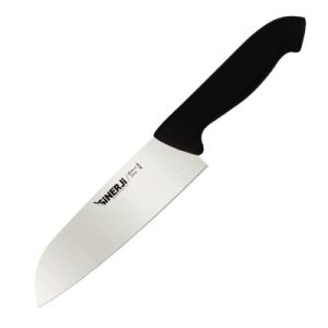 Sinerji Protrend Plastik Saplı Santoku Şef Bıçağı, 18 cm, Siyah
