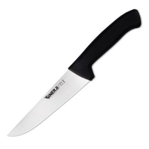 Sinerji Silver No 3 Plastik Saplı Kasap Bıçağı, 18 cm, Siyah