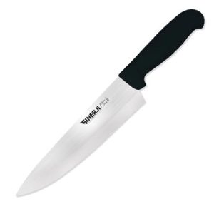 Sinerji Silver No 3 Plastik Saplı Şef Bıçağı, 22.5 cm, Siyah