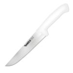 Sinerji Silver No 4 Plastik Saplı Kasap Bıçağı, 21 cm, Beyaz