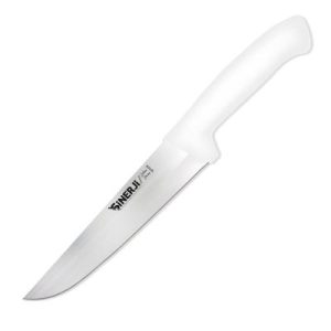 Sinerji Silver No 4 Plastik Saplı Kasap Bıçağı, 21 cm, Beyaz