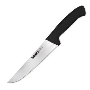 Sinerji Silver No 4 Plastik Saplı Kasap Bıçağı, 21 cm, Siyah