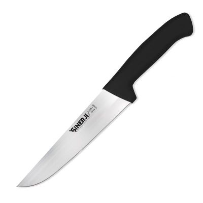 Sinerji Silver No 4 Plastik Saplı Kasap Bıçağı, 21 cm, Siyah
