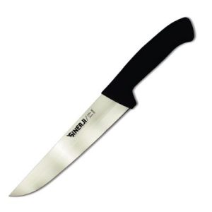 Sinerji Silver No 5 Plastik Saplı Kasap Bıçağı, 25 cm, Siyah