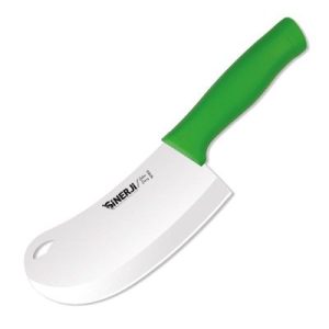 Sinerji Silver Plastik Saplı Büyük Soğan Bıçağı, 22 cm, Yeşil