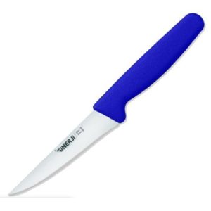Sinerji Silver Plastik Saplı Küçük Mutfak Bıçağı, 12.5 cm, Mavi