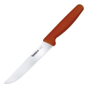 Sinerji Silver Plastik Saplı Mutfak Bıçağı, 16 cm, Kırmızı