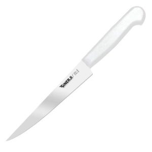 Sinerji Silver Plastik Saplı Orta Peynir Bıçağı, 16 cm, Beyaz