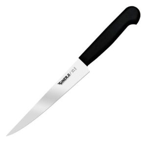 Sinerji Silver Plastik Saplı Orta Peynir Bıçağı, 16 cm, Siyah