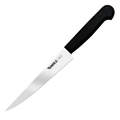 Sinerji Silver Plastik Saplı Orta Peynir Bıçağı, 16 cm, Siyah
