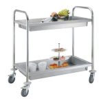Smart Chef X1201 Paslanmaz Çelik Boş Toplama Arabası, 84.5x52.5x94 cm