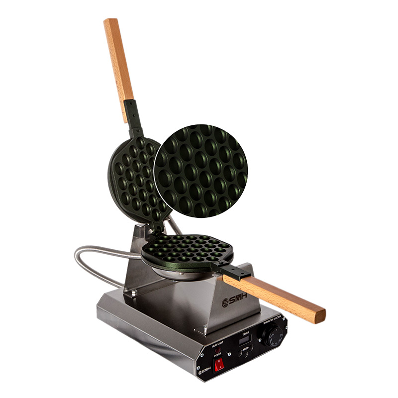 SMH XE Yuvarlak Kapaklı Bubble Waffle Makinesi, Elektrikli - Görsel 3