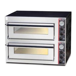 Soinox P44.L 33 cm x 4+4 Pizza Kapasiteli Çift Katlı Pizza Fırını, Elektrikli