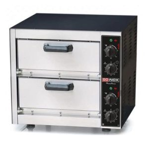Soinox PM.11 40 cm x 1+1 Pizza Kapasiteli Çift Katlı Pizza Fırını, Elektrikli