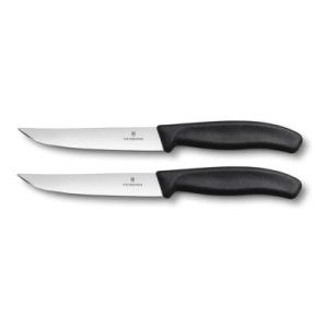 Victorinox Swiss Classic 6.7903.12B Blisterli 2'li Biftek Bıçağı, 12 cm, Siyah