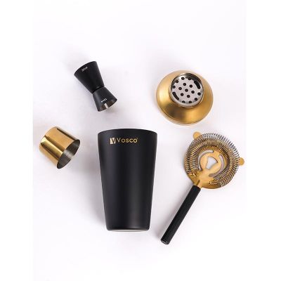 Vosco VSCG-3 3 Parça Golden Bar Kokteyl Seti, Siyah - Görsel 3