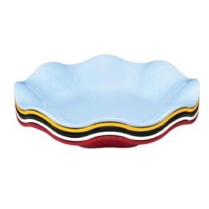 Zicco K-1403 Melamin Papatya Teşhir Tabağı, 45x7 cm, Mavi