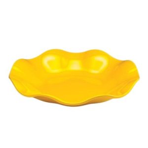 Zicco K-1403 Melamin Papatya Teşhir Tabağı, 45x7 cm, Sarı