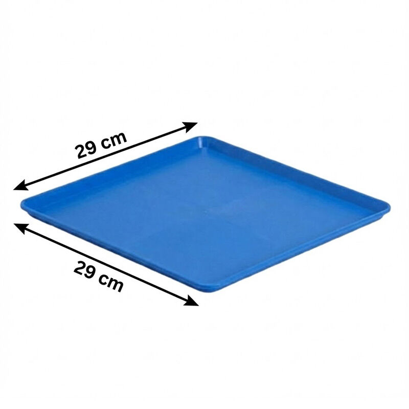 Zicco K-2060 Melamin Teşhir Tepsisi, 29x29 cm, Mavi - Görsel 2