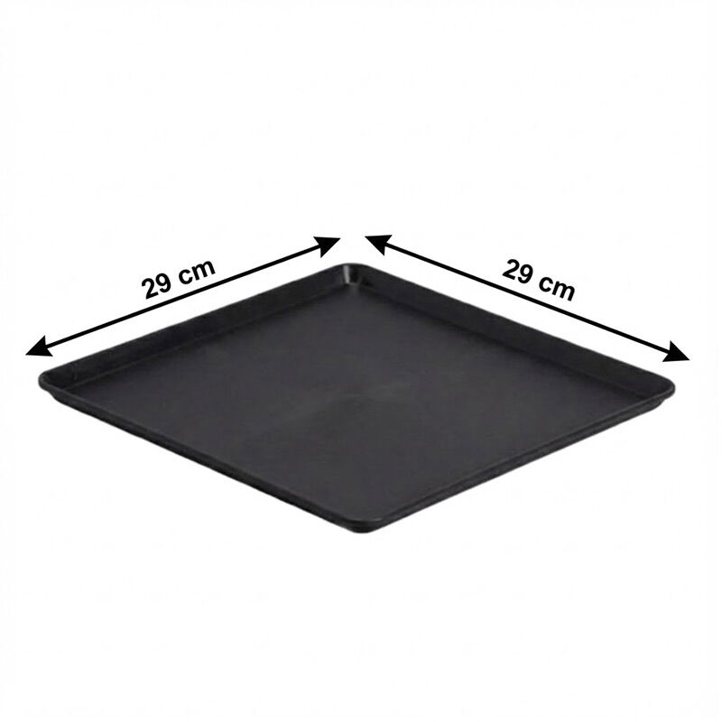Zicco K-2060 Melamin Teşhir Tepsisi, 29x29 cm, Siyah - Görsel 2