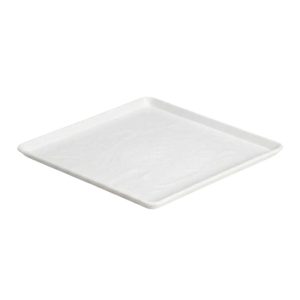 Zicco K-9250 Taş Model Melamin Teşhir Tepsisi, 29x29 cm, Beyaz