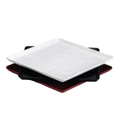 Zicco K-9250 Taş Model Melamin Teşhir Tepsisi, 29x29 cm, Krem - Görsel 3