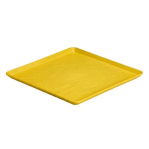 Zicco K-9250 Taş Model Melamin Teşhir Tepsisi, 29x29 cm, Sarı
