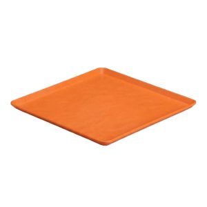 Zicco K-9250 Taş Model Melamin Teşhir Tepsisi, 29x29 cm, Turuncu