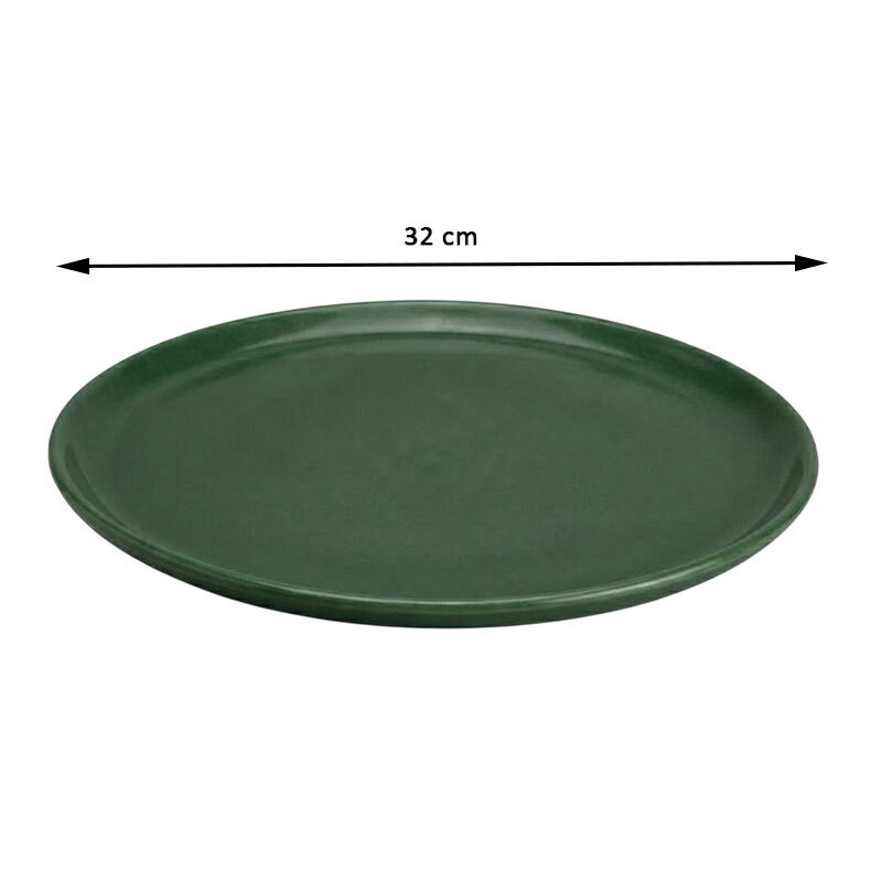 Zicco K-9300 Taş Model Melamin Teşhir Tepsisi, 32 cm, Yeşil - Görsel 2