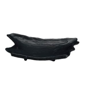Zicco K-9700 Taş Model Melamin Teşhir Tabağı, 18x27.5 cm, Turuncu