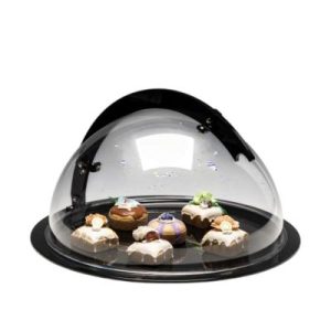 Zicco ZCP-857 Sabit Kapaklı Polikarbon Fanus, 50x26 cm, Siyah