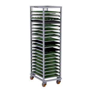 Almetal Tepsi Taşıma Arabası, 14 Tepsi Kapasiteli, 34x84 cm
