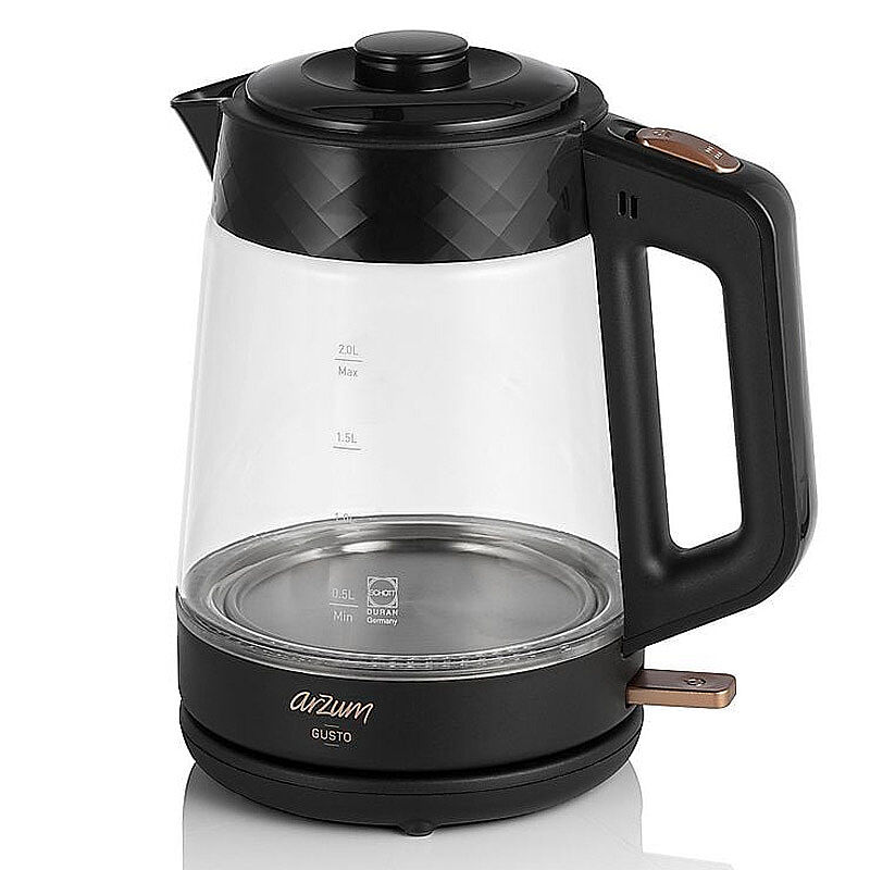 Arzum AR3101 Gusto Cam Çay Makinesi, Siyah - Görsel 2