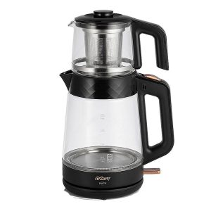Arzum AR3101 Gusto Cam Çay Makinesi, Siyah