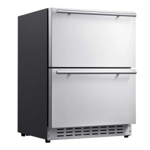 Berfmann BUR113-DS Tezgah Altı 2 Çekmeceli Buzdolabı, 113 L, 60.5x62x82.5 cm