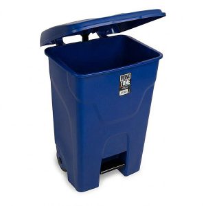 Bora Plastik Pedallı Çöp Kovası, 80 L, Mavi