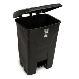 Bora Plastik Pedallı Çöp Kovası, 80 L, Siyah