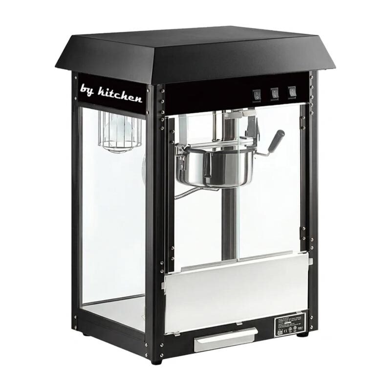 By Kitchen DPM-S Popcorn Mısır Patlatma Makinesi, 56x41x7 cm, Siyah