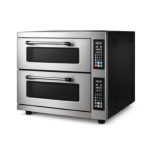 By Kitchen DPO-502 24 cm x 8 Pizza Kapasiteli Çift Katlı Pizza Fırını, Elektrikli