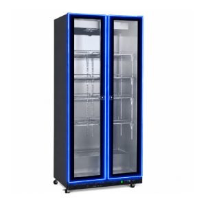 By Kitchen DSC-800 Dik Tip Şişe Soğutucu Dolap, 2 Kapılı, 490 L, Siyah