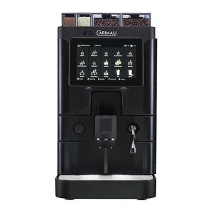 Carimali SilverAce Plus M Brew L Tam Otomatik Espresso Kahve Makinesi, 2 Çekirdek Hazneli, 2 Toz Ürün Hazneli, Taze Sütlü, Siyah